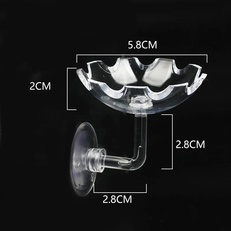 Acryl Aquarium Feeder Tube Dish Transparent Aquarium Garnelen Schnecke Garnelen Lebensmittel Fütterung Schüssel Aquarium Fütterung Zubehör