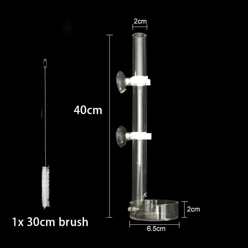 Acryl Aquarium Feeder Tube Dish Transparent Aquarium Garnelen Schnecke Garnelen Lebensmittel Fütterung Schüssel Aquarium Fütterung Zubehör