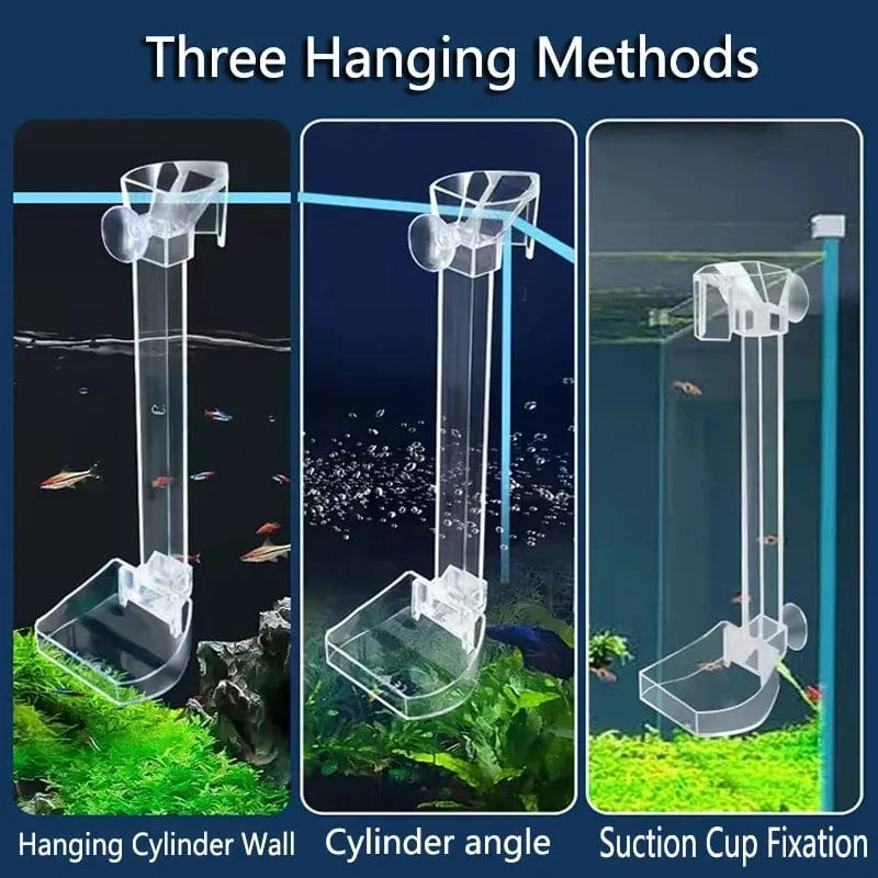 1Set Acryl Aquarium Feeder Rohr Schüssel Transparent Aquarium Garnelen Schnecke Garnelen Lebensmittel Feeder Bowl Aquarium Fütterung Zubehör