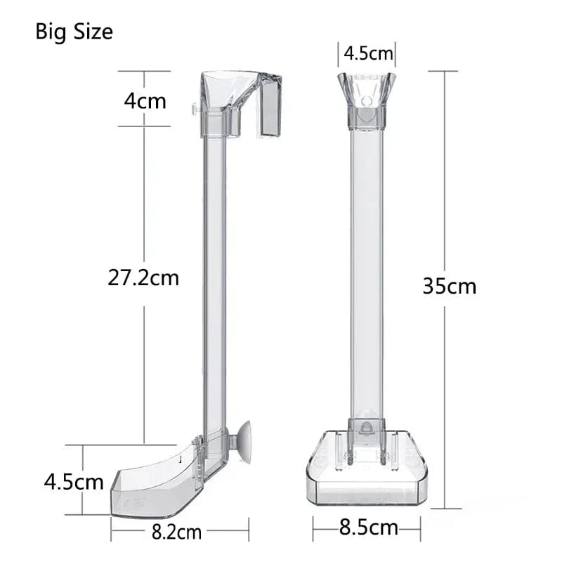 1Set Acryl Aquarium Feeder Rohr Schüssel Transparent Aquarium Garnelen Schnecke Garnelen Lebensmittel Feeder Bowl Aquarium Fütterung Zubehör