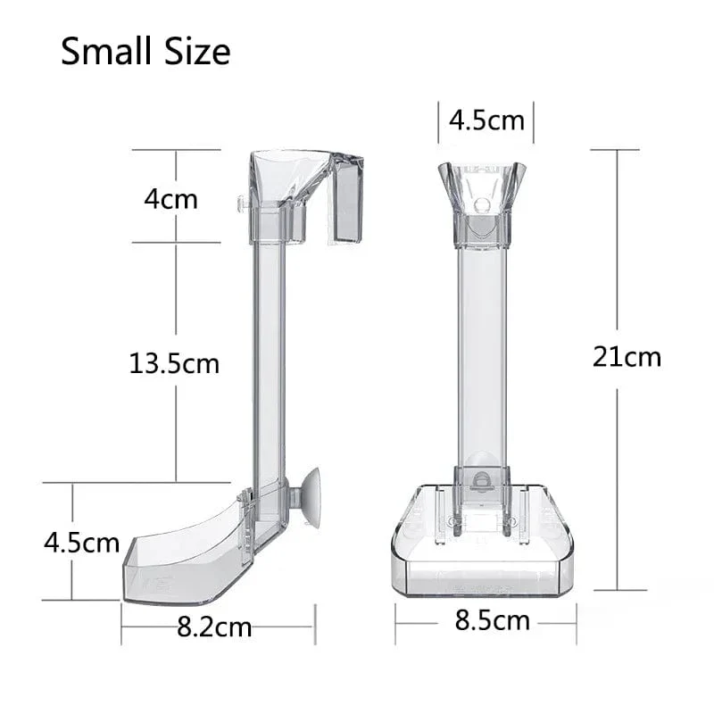 1Set Acryl Aquarium Feeder Rohr Schüssel Transparent Aquarium Garnelen Schnecke Garnelen Lebensmittel Feeder Bowl Aquarium Fütterung Zubehör