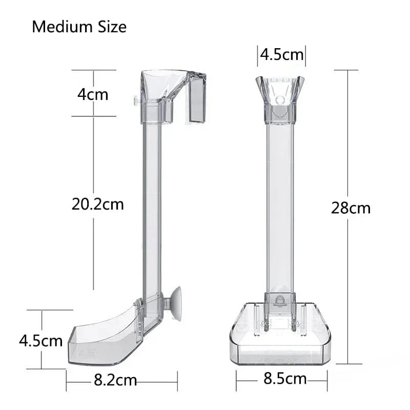 1Set Acryl Aquarium Feeder Rohr Schüssel Transparent Aquarium Garnelen Schnecke Garnelen Lebensmittel Feeder Bowl Aquarium Fütterung Zubehör