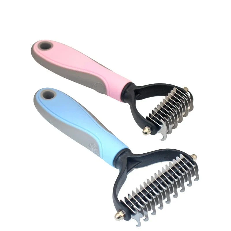 Haarentfernungskamm für Haustiere, Katzen, Bürste, Hundepflege, Haarausfall-Werkzeuge, Welpen-Haarausfall-Trimmer, Haustierfell-Trimmen, Dematting, Deshedd-Kämme