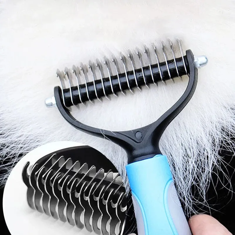 Haarentfernungskamm für Haustiere, Katzen, Bürste, Hundepflege, Haarausfall-Werkzeuge, Welpen-Haarausfall-Trimmer, Haustierfell-Trimmen, Dematting, Deshedd-Kämme