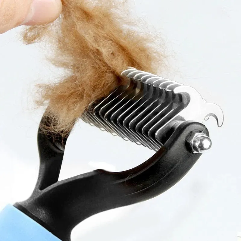 Haarentfernungskamm für Haustiere, Katzen, Bürste, Hundepflege, Haarausfall-Werkzeuge, Welpen-Haarausfall-Trimmer, Haustierfell-Trimmen, Dematting, Deshedd-Kämme