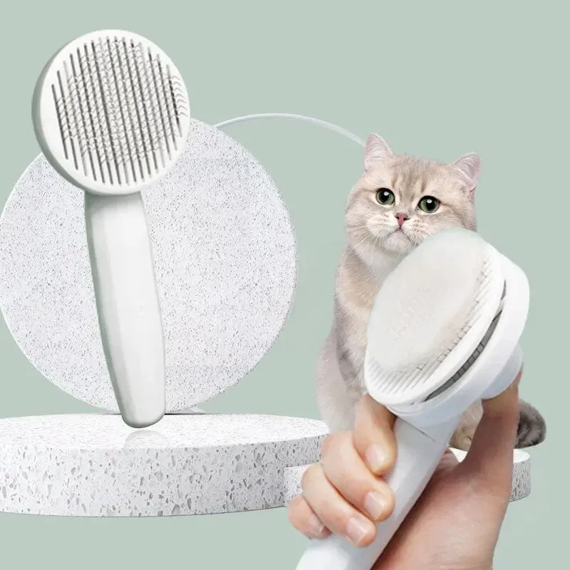 Katzenkamm, Haarentfernung, magischer Haustierkamm, schwimmender Haarentfernungskamm mit einem Klick, für Katzen und Hunde, universelle Reinigungs- und Schönheitsartikel