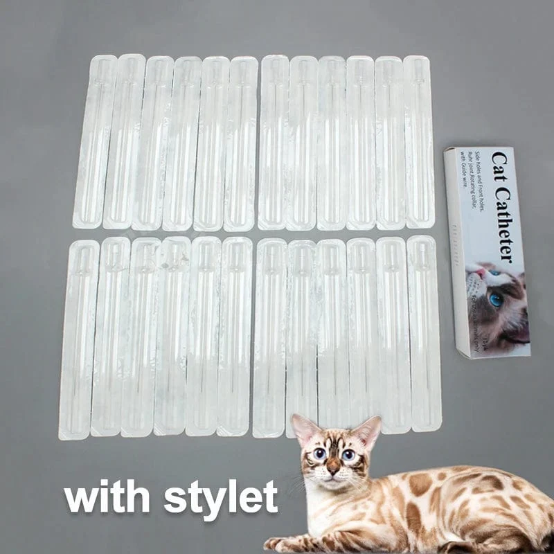 Katzenharnkatheter mit Stilett 3Fr 4Fr Veterinärmedizinisches Verbrauchsmaterial