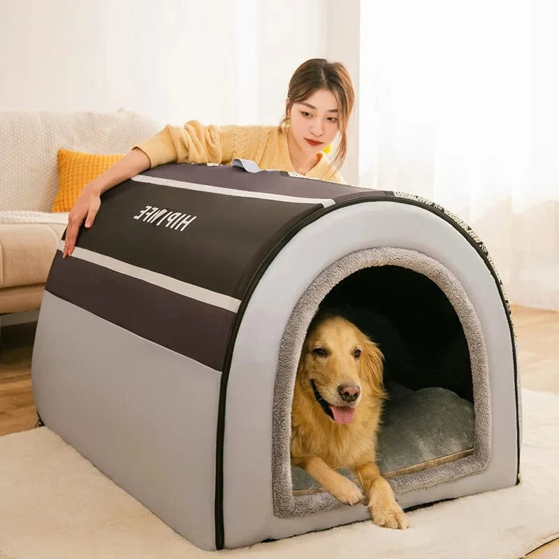 2022 neue Winter Warme Faltbare Hund Haus Hund Bett Haustier Liefert Kleine und Mittlere Hunde Warme Haustier Liefert Welpen höhle Sofa