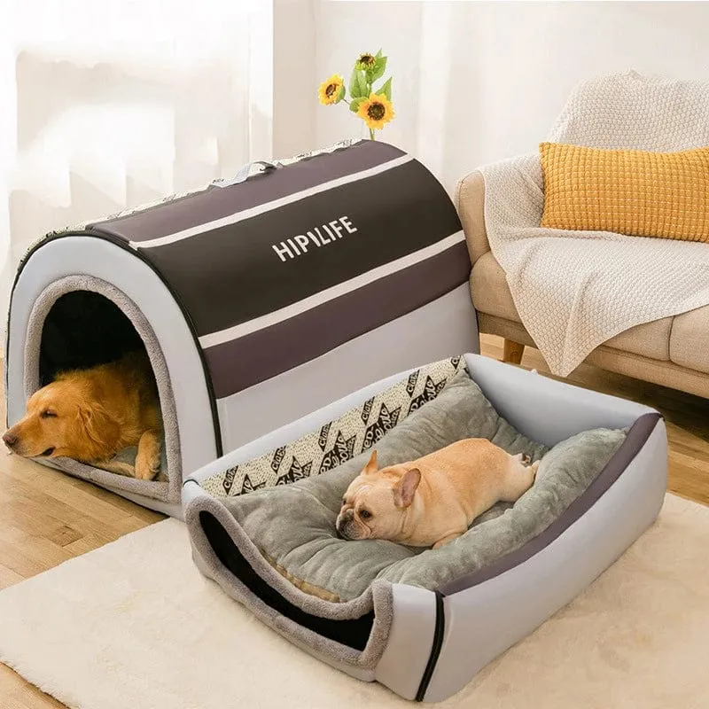 2022 neue Winter Warme Faltbare Hund Haus Hund Bett Haustier Liefert Kleine und Mittlere Hunde Warme Haustier Liefert Welpen höhle Sofa