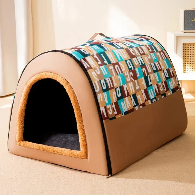 2022 neue Winter Warme Faltbare Hund Haus Hund Bett Haustier Liefert Kleine und Mittlere Hunde Warme Haustier Liefert Welpen höhle Sofa