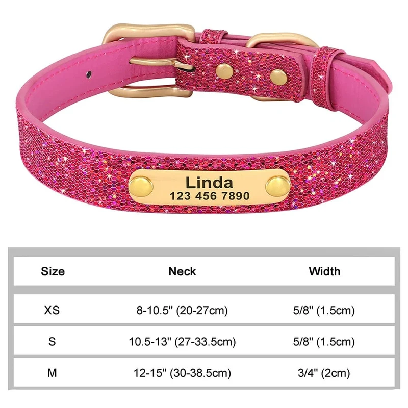 Personalisiertes Hunde-/Katzenhalsband, verstellbar, Katzenhalsbänder mit Kristallen, Anti-Verlust-Leder, Welpen-/Katzenhalskette, Fliege, Strass-Accessoires