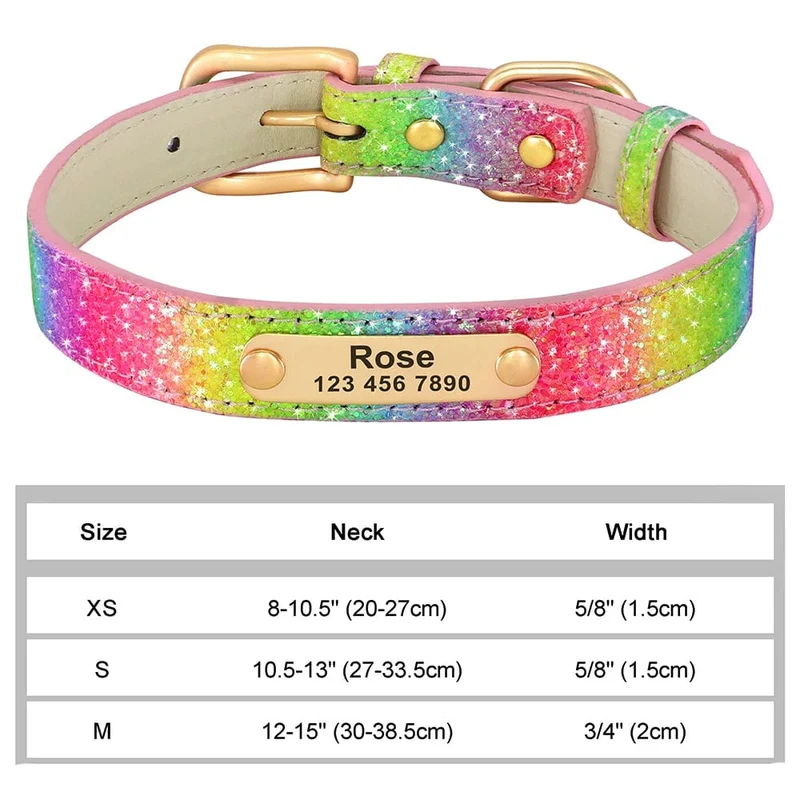 Personalisiertes Hunde-/Katzenhalsband, verstellbar, Katzenhalsbänder mit Kristallen, Anti-Verlust-Leder, Welpen-/Katzenhalskette, Fliege, Strass-Accessoires