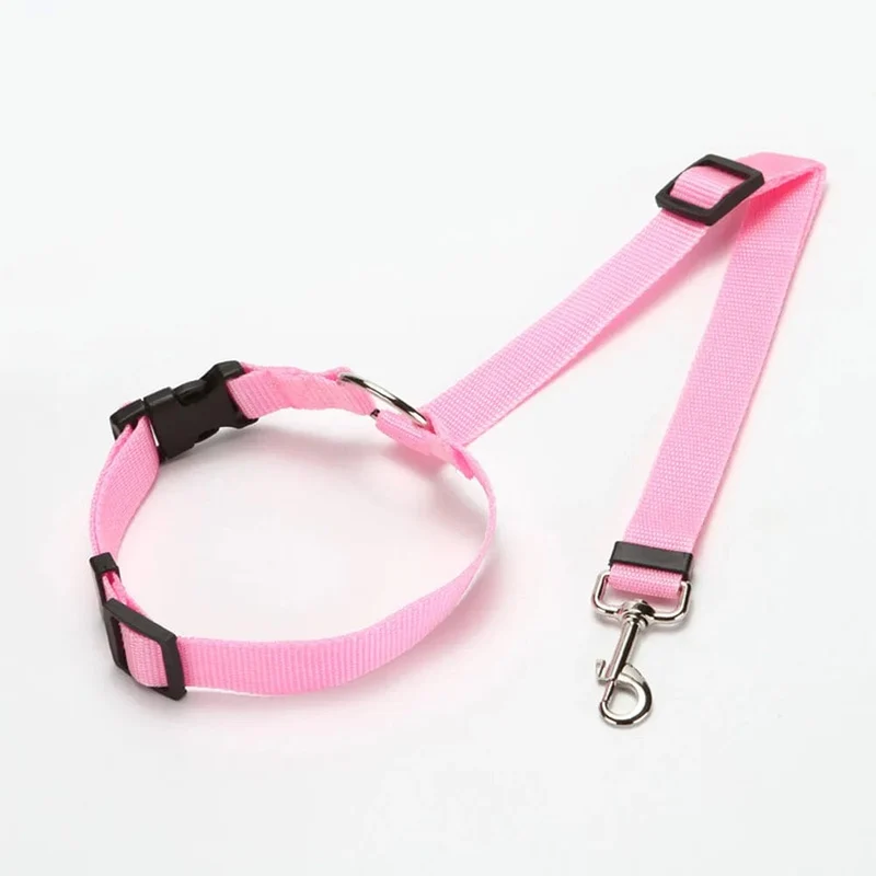 2-in-1-Hundegeschirr aus Nylon, verstellbar, Halsband, Hundezubehör, Sicherheitsgurt fürs Auto, Leine, Rücksitzgurt