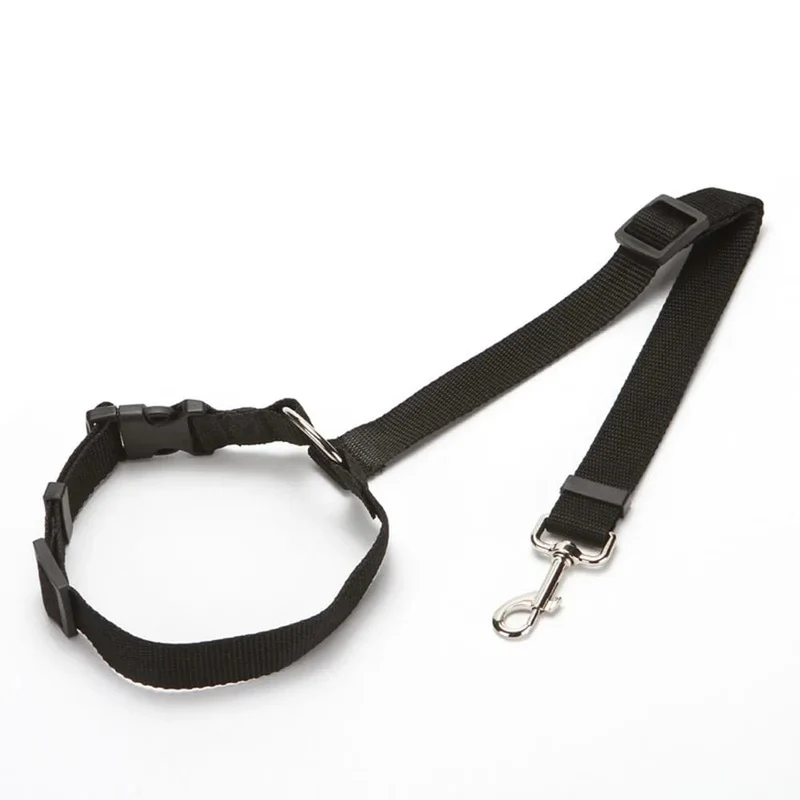 2-in-1-Hundegeschirr aus Nylon, verstellbar, Halsband, Hundezubehör, Sicherheitsgurt fürs Auto, Leine, Rücksitzgurt