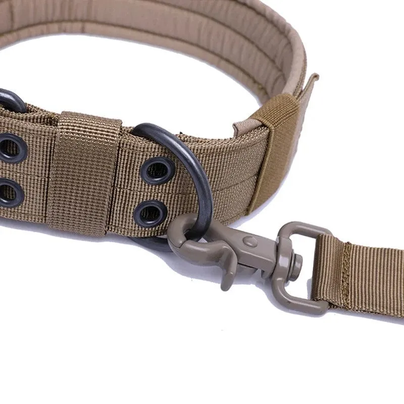 Verstellbares Hundehalsband, klassisch, reflektierend, für Training, Militär-Hundehalsband, Nylon, strapazierfähig, taktisches Hundehalsband, Deutscher Schäferhund