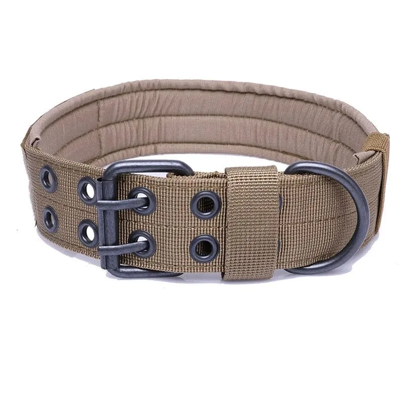 Verstellbares Hundehalsband, klassisch, reflektierend, für Training, Militär-Hundehalsband, Nylon, strapazierfähig, taktisches Hundehalsband, Deutscher Schäferhund