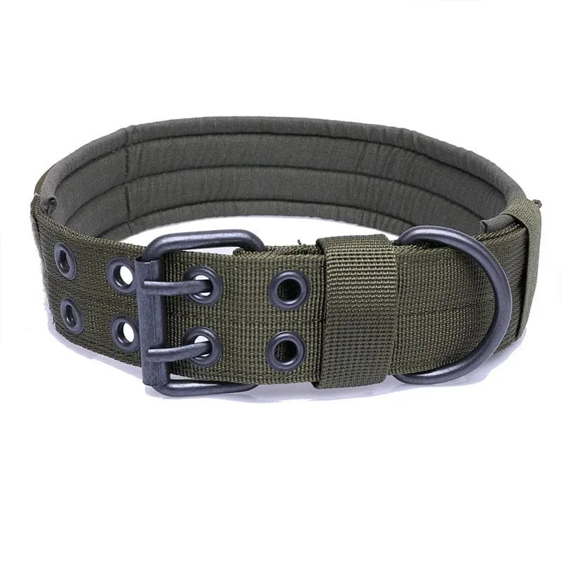 Verstellbares Hundehalsband, klassisch, reflektierend, für Training, Militär-Hundehalsband, Nylon, strapazierfähig, taktisches Hundehalsband, Deutscher Schäferhund