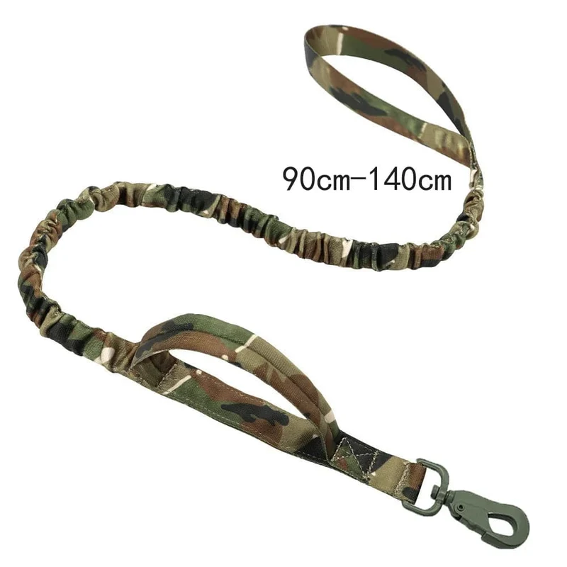 Taktisches Hundehalsband, Militär, verstellbar, robuste Nylon-Leine für mittelgroße und große Spaziergänge, Training, Haustier-Zubehör, abreißbare Leine, Seil