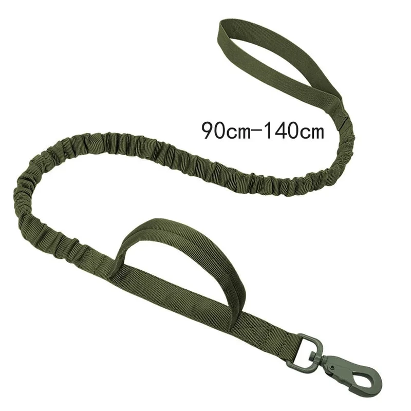 Taktisches Hundehalsband, Militär, verstellbar, robuste Nylon-Leine für mittelgroße und große Spaziergänge, Training, Haustier-Zubehör, abreißbare Leine, Seil