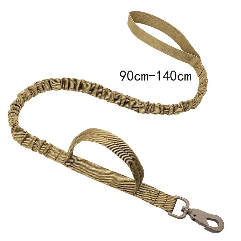 Taktisches Hundehalsband, Militär, verstellbar, robuste Nylon-Leine für mittelgroße und große Spaziergänge, Training, Haustier-Zubehör, abreißbare Leine, Seil