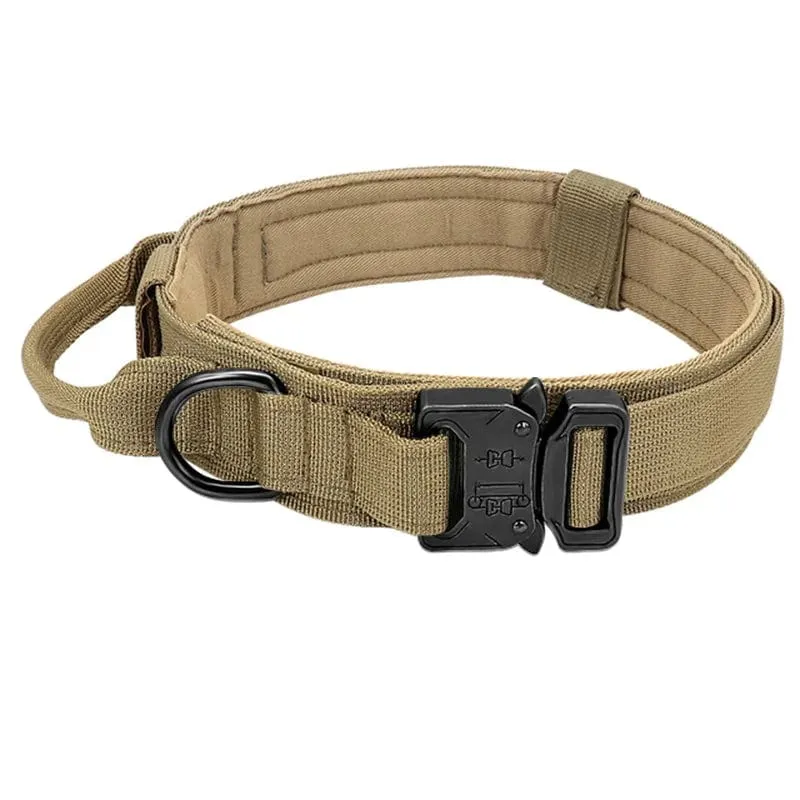 Taktisches Hundehalsband, Militär, verstellbar, robuste Nylon-Leine für mittelgroße und große Spaziergänge, Training, Haustier-Zubehör, abreißbare Leine, Seil