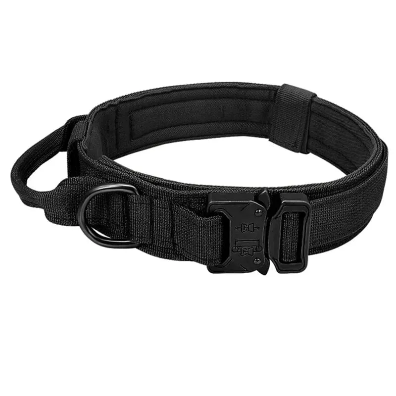 Taktisches Hundehalsband, Militär, verstellbar, robuste Nylon-Leine für mittelgroße und große Spaziergänge, Training, Haustier-Zubehör, abreißbare Leine, Seil