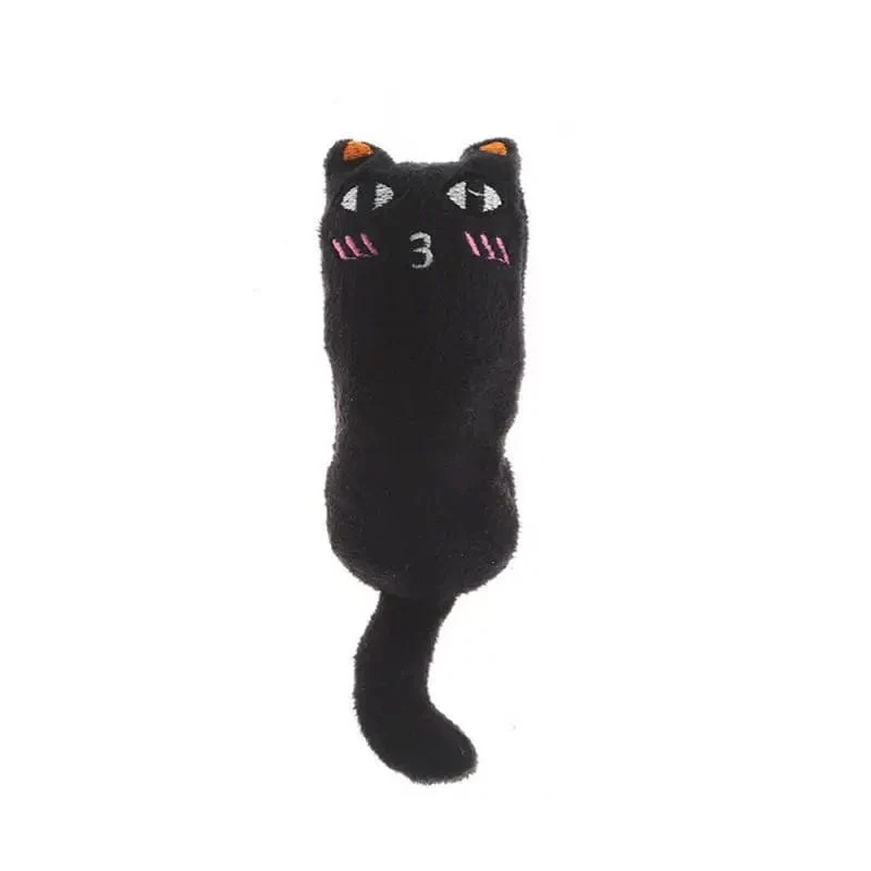 Zähneknirschendes Katzenminzenspielzeug, lustiges interaktives Plüsch-Katzenspielzeug, Haustierkätzchen, Kauen, Stimmspielzeug, Krallen, Daumenbeißen, Katzenminze für Katzenrascheln