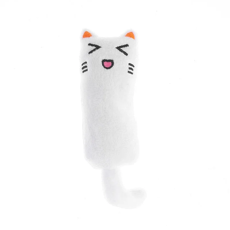 Zähneknirschendes Katzenminzenspielzeug, lustiges interaktives Plüsch-Katzenspielzeug, Haustierkätzchen, Kauen, Stimmspielzeug, Krallen, Daumenbeißen, Katzenminze für Katzenrascheln