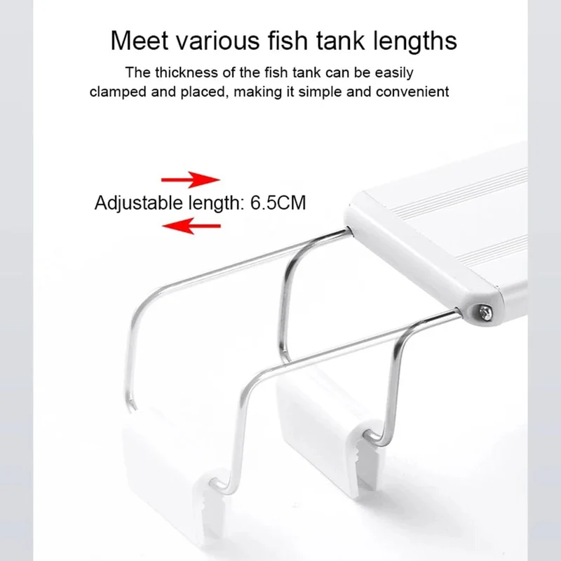 Aquarium ledlight Super Slim Aquarium Licht Pflanze Wachsen Beleuchtung 28-58 cm Aufhellende Ausziehbare Clip 220 V für Aquarium