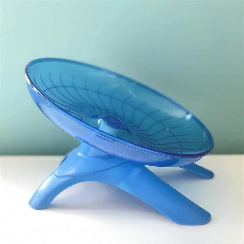 1 stücke Pet Hamster Laufrad Stumm Fliegende Untertasse Stahl Achse Rad Laufende Disc Spielzeug Käfig Übung Kleine Tiere Zubehör