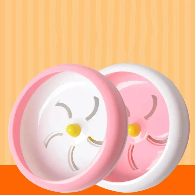 Hamsterrad Silent Small Pet Laufrad Kunststoff Laufscheibe Spielzeug für Hamsterkäfig Kleintier Sportrad Haustierzubehör