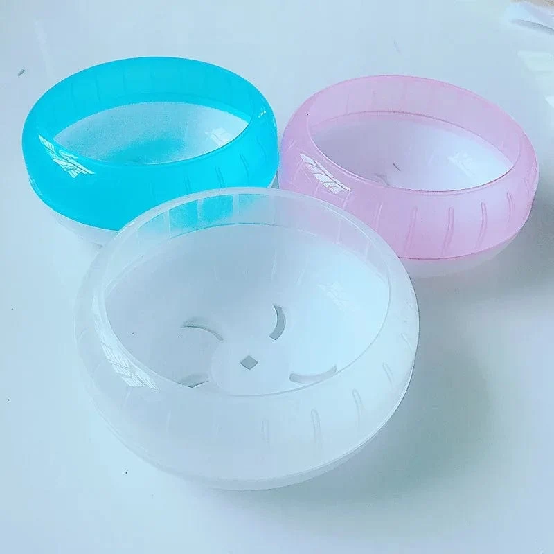 Hamsterrad Silent Small Pet Laufrad Kunststoff Laufscheibe Spielzeug für Hamsterkäfig Kleintier Sportrad Haustierzubehör