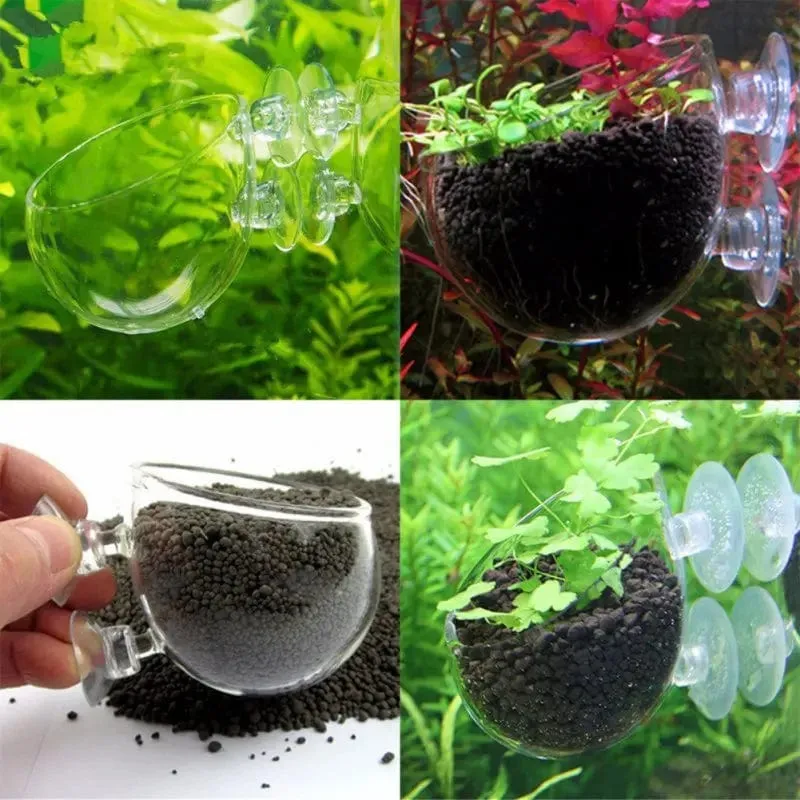 Aquarium Dekoration Aquarium Kleiner Glastopf Wasser Topf Pflanzen Zylinder Tasse Aufzucht Landschaft Becken