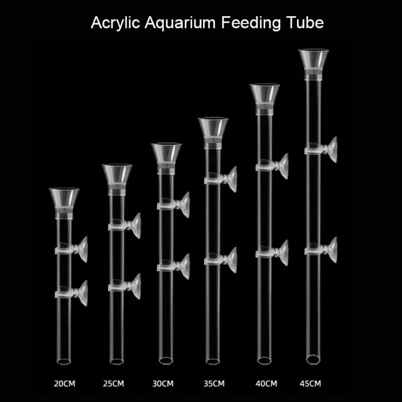 Acryl Aquarium Feeder Tube Dish Transparent Aquarium Garnelen Schnecke Garnelen Lebensmittel Feeder Bowl Aquarium Fütterung Zubehör