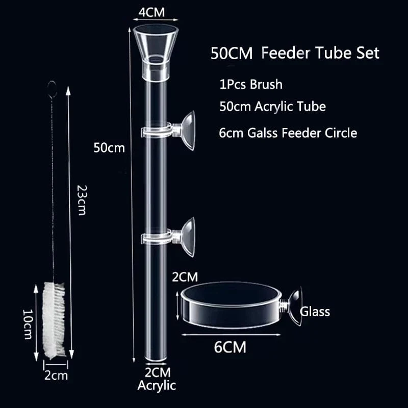 Acryl Aquarium Feeder Tube Dish Transparent Aquarium Garnelen Schnecke Garnelen Lebensmittel Feeder Bowl Aquarium Fütterung Zubehör
