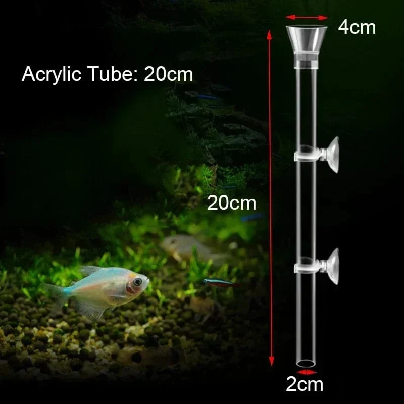 Acryl Aquarium Feeder Tube Dish Transparent Aquarium Garnelen Schnecke Garnelen Lebensmittel Feeder Bowl Aquarium Fütterung Zubehör