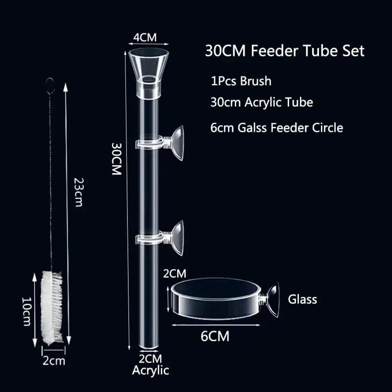 Acryl Aquarium Feeder Tube Dish Transparent Aquarium Garnelen Schnecke Garnelen Lebensmittel Feeder Bowl Aquarium Fütterung Zubehör