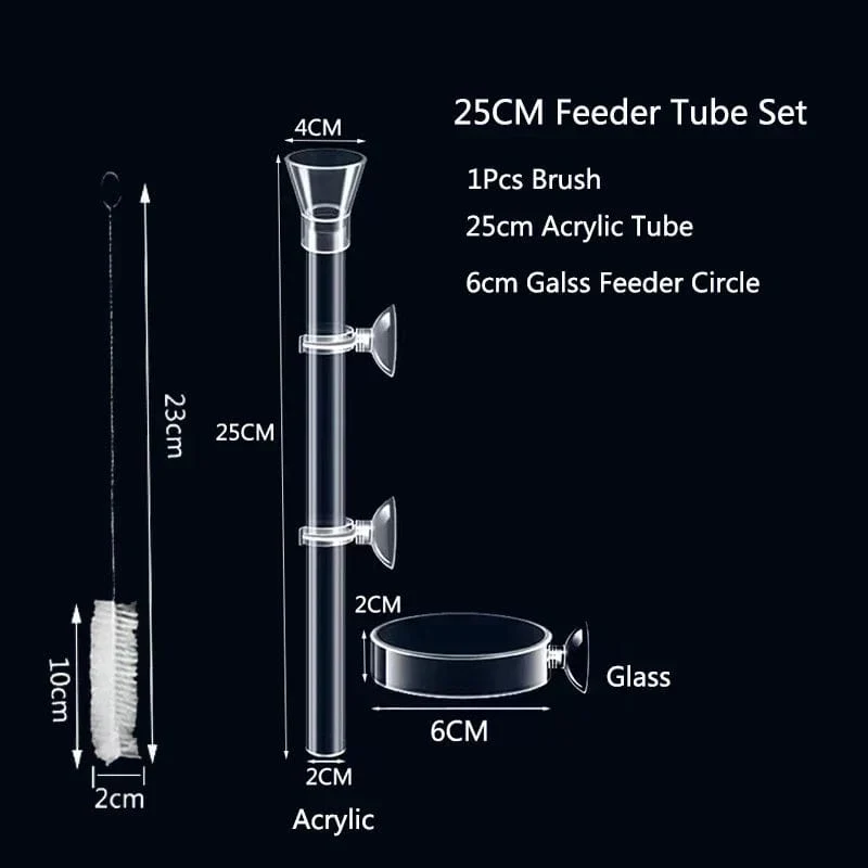 Acryl Aquarium Feeder Tube Dish Transparent Aquarium Garnelen Schnecke Garnelen Lebensmittel Feeder Bowl Aquarium Fütterung Zubehör