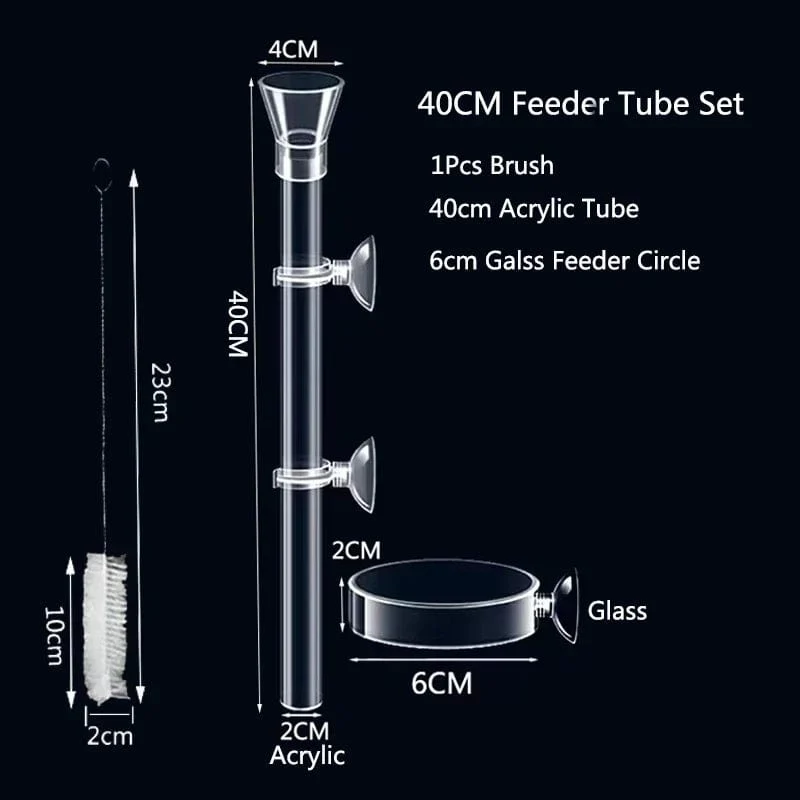 Acryl Aquarium Feeder Tube Dish Transparent Aquarium Garnelen Schnecke Garnelen Lebensmittel Feeder Bowl Aquarium Fütterung Zubehör