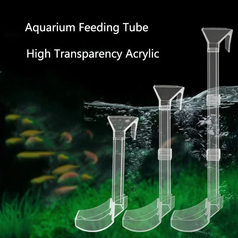 Hochtransparentes Acryl-Aquarium-Futterrohr, transparentes Aquarium, Garnelen, Schnecken, Garnelen, Futternapf, Zubehör