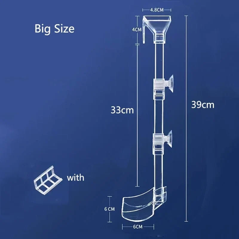 Hochtransparentes Acryl-Aquarium-Futterrohr, transparentes Aquarium, Garnelen, Schnecken, Garnelen, Futternapf, Zubehör