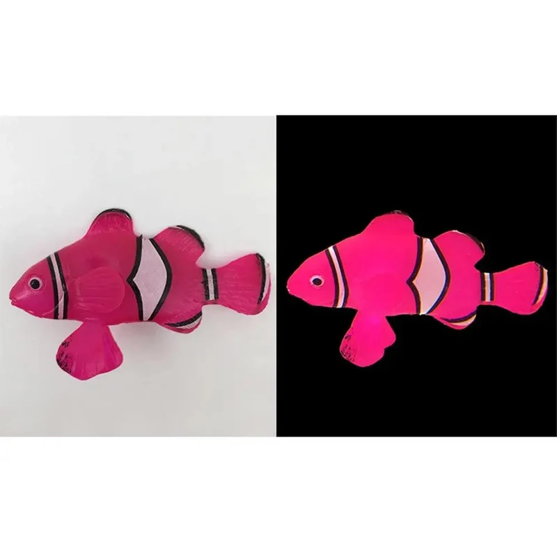 Leuchtende künstliche Simulation Goldfisch Silikon schwimmende gefälschte Fische für Aquarium Aquarium Dekoration Fischglas Ornamente Dekor