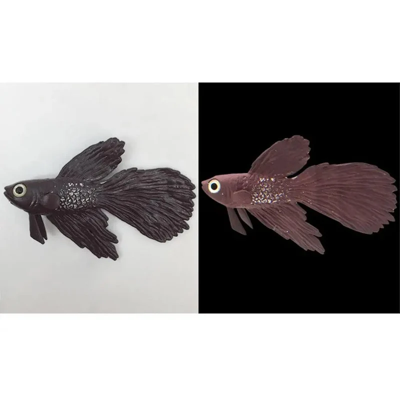Leuchtende künstliche Simulation Goldfisch Silikon schwimmende gefälschte Fische für Aquarium Aquarium Dekoration Fischglas Ornamente Dekor