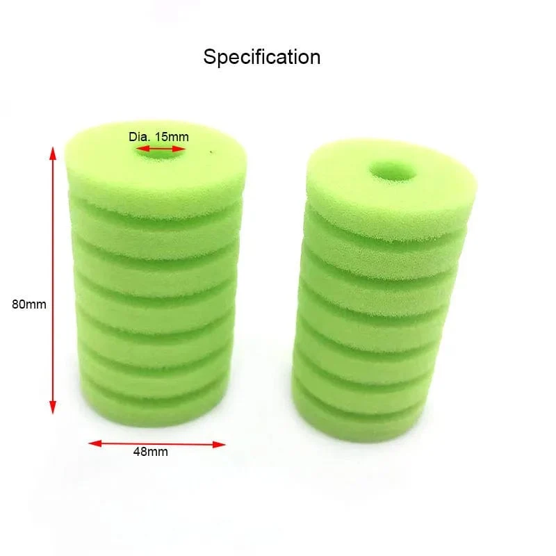 2 STÜCKE Aquarium Filterschwamm für Aquarium Luftpumpe Skimmer Biochemischen Schwammfilter Aquarium Biofilter Filtro Aquario
