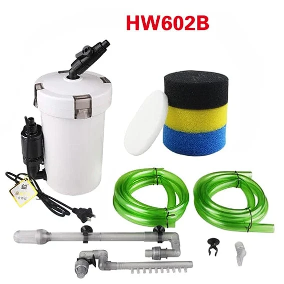 SUNSUN Aquarienfilter ultra-leiser Außenfiltereimer für Aquarien 110V-220V / 6W / HW-602 / HW-603 / HW-602B / HW-603B