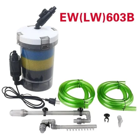 SUNSUN Aquarienfilter ultra-leiser Außenfiltereimer für Aquarien 110V-220V / 6W / HW-602 / HW-603 / HW-602B / HW-603B