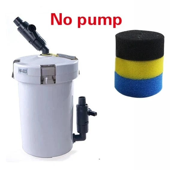 SUNSUN Aquarienfilter ultra-leiser Außenfiltereimer für Aquarien 110V-220V / 6W / HW-602 / HW-603 / HW-602B / HW-603B