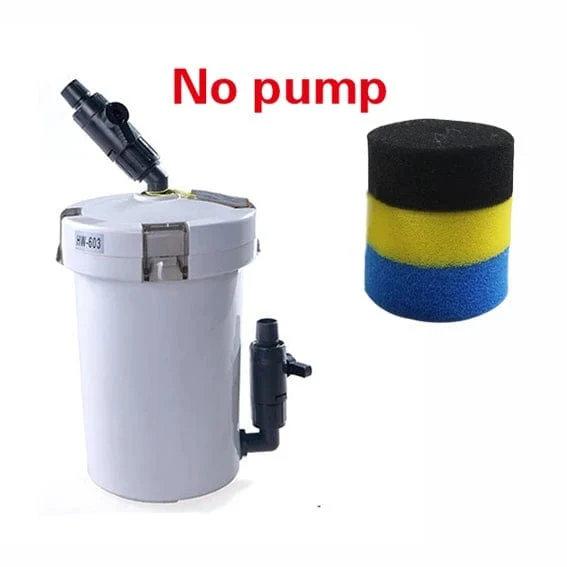 SUNSUN Aquarienfilter ultra-leiser Außenfiltereimer für Aquarien 110V-220V / 6W / HW-602 / HW-603 / HW-602B / HW-603B