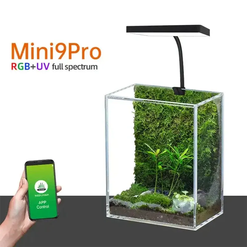WEEK AQUA USB-Aquarienlicht, Pflanzenwachstum, Vollspektrum-LED-Ökologie, Mikrolandschaftslicht, Nano-Aquarienlicht
