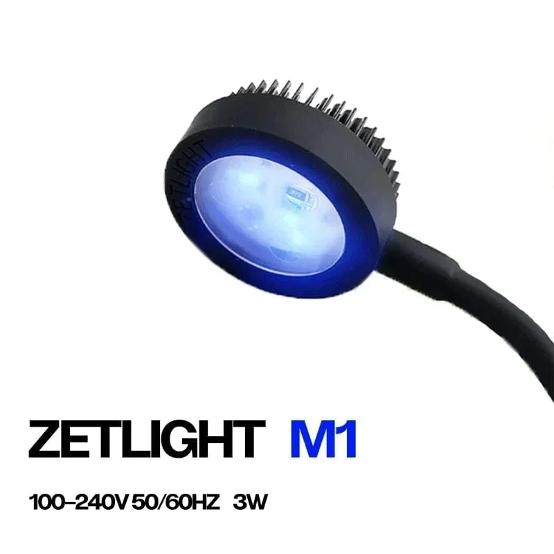 Zetlight LED-Lampe M1 LED-Vollspektrum-Nano-LED- und Pflanzenlicht für kleine Aquarien, Meerwasser, Salzwasser, Meereskorallenriffe